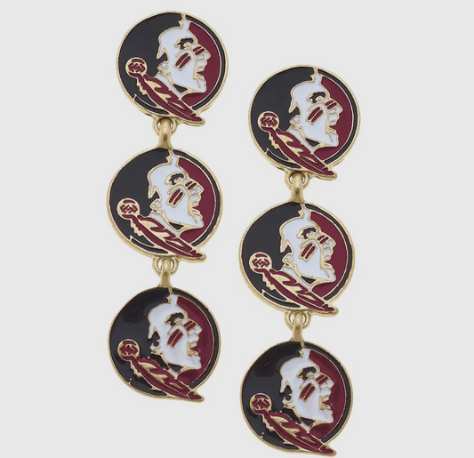 Seminole Triple Drop Earrings