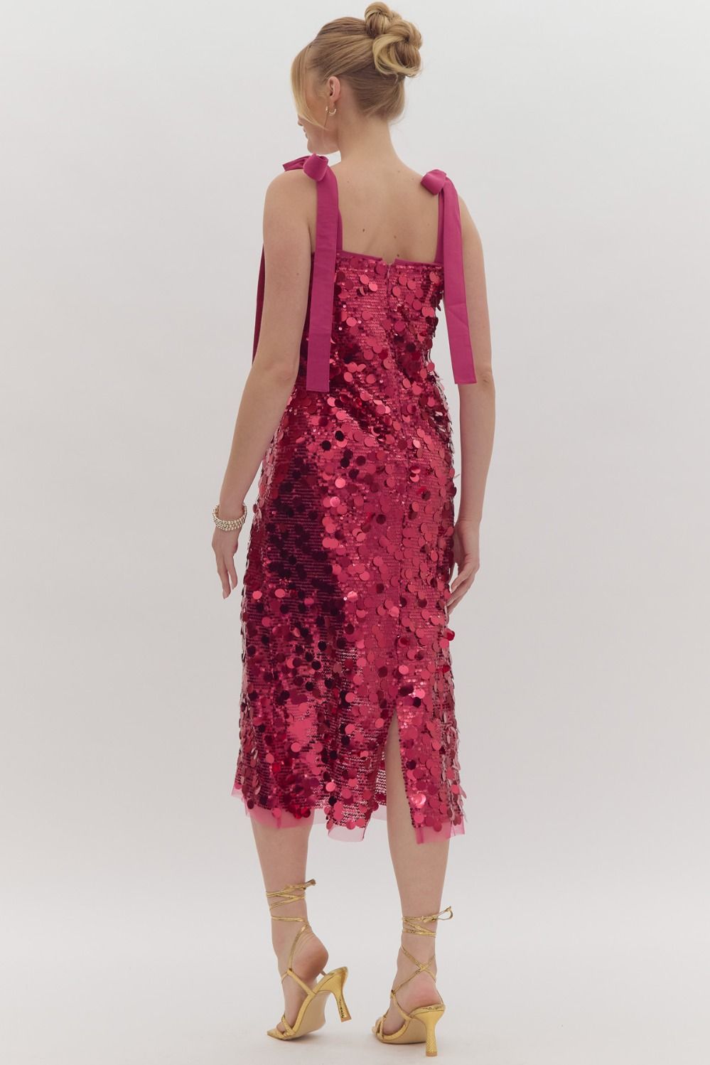 Hot Pink Sparkle Dress
