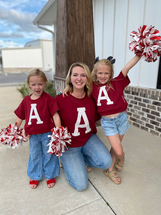 Dark Red “A” Sweatshirt