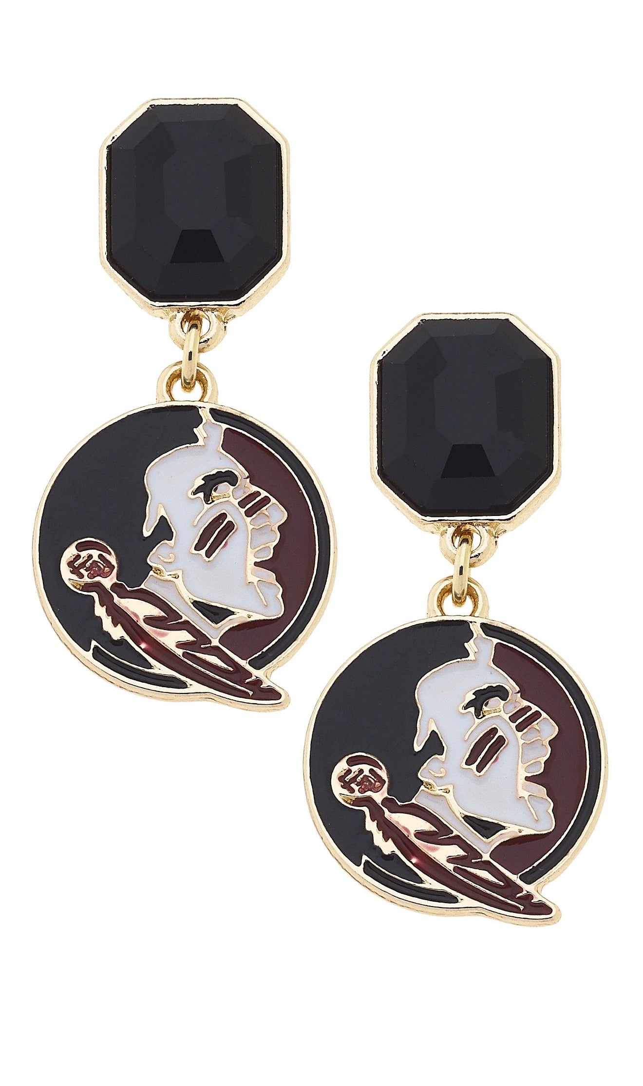 FSU Seminole Logo Earrings