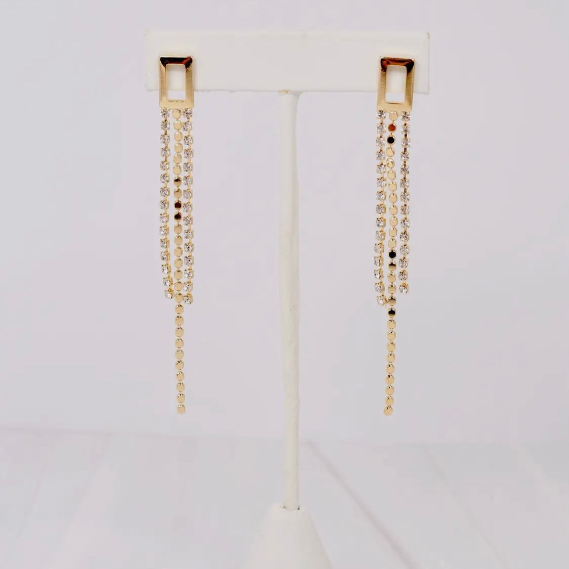 CZ Fringe Earrings
