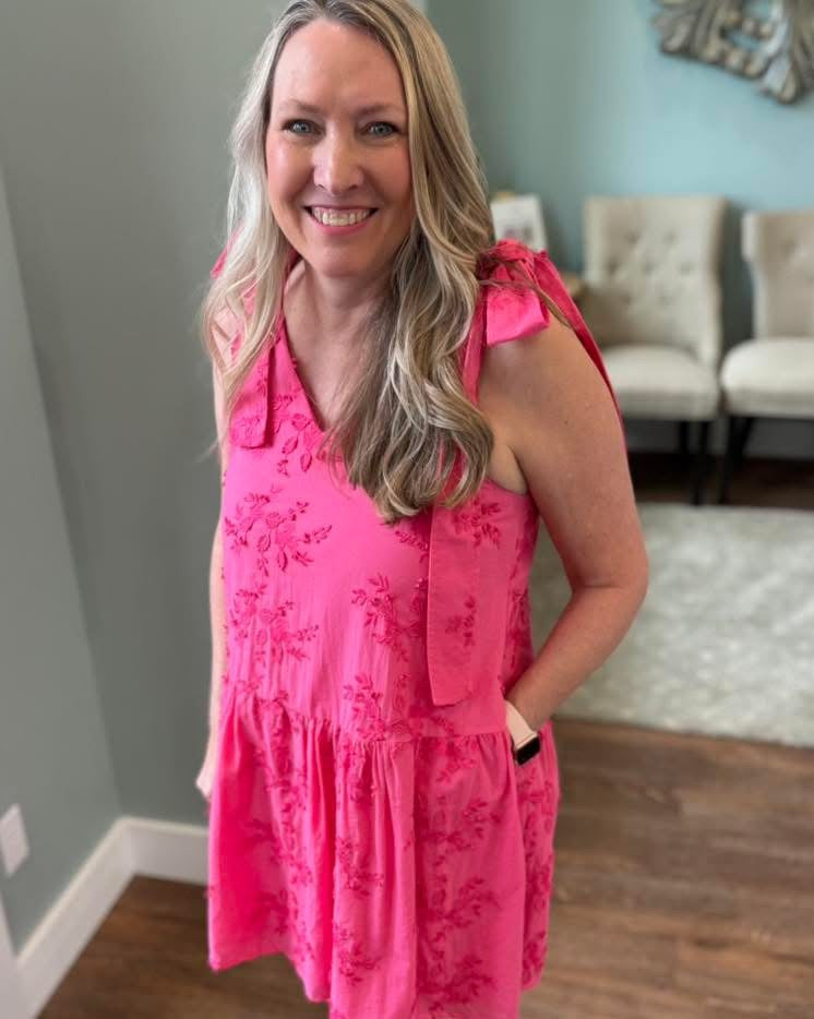 Pink Floral Perfection Minidress