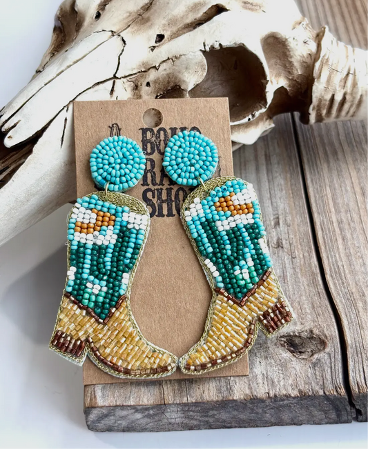Western Boots Earrings