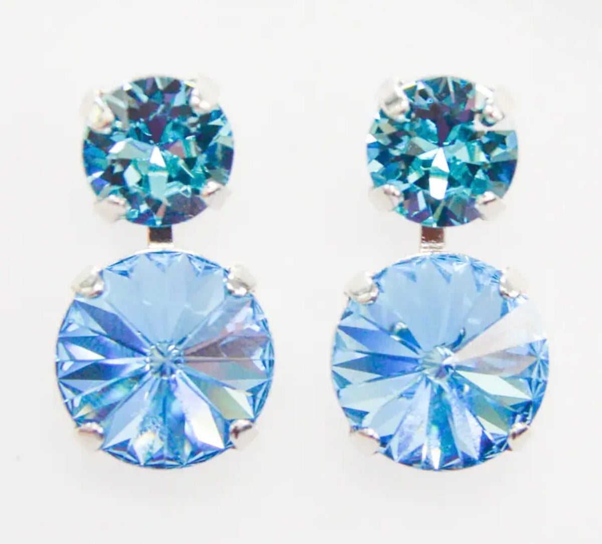 Teal Tides Stacked Earrings