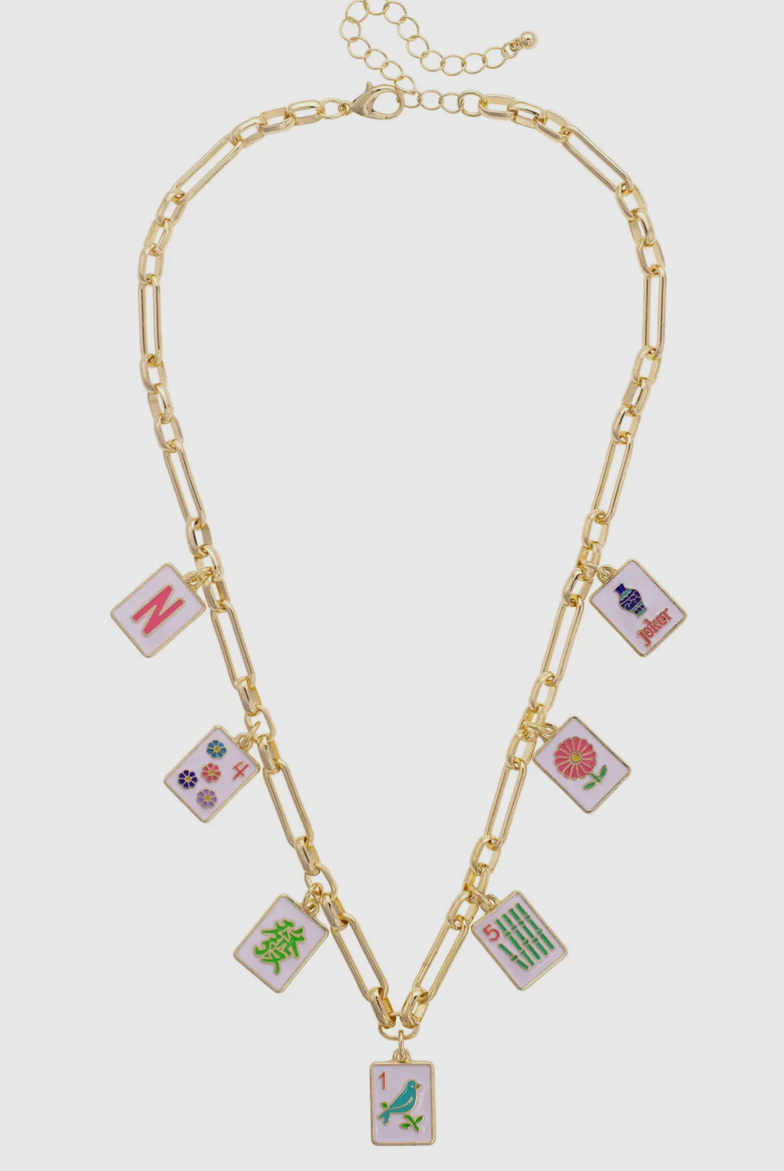 Mahjong Tile Necklace