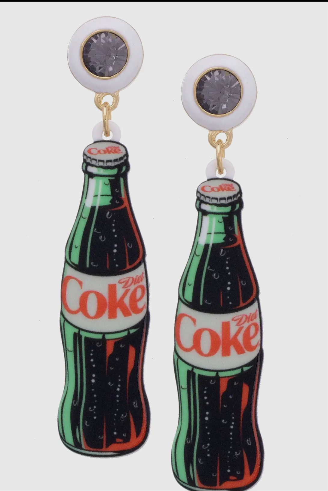 Vintage Diet Coke Bottle Earrings