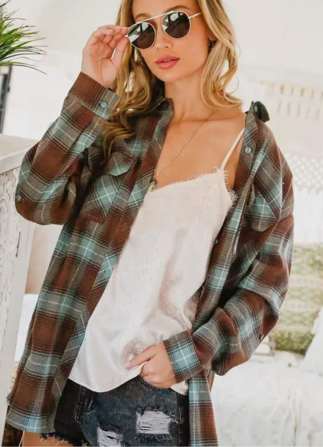 Misty Plaid Shirt
