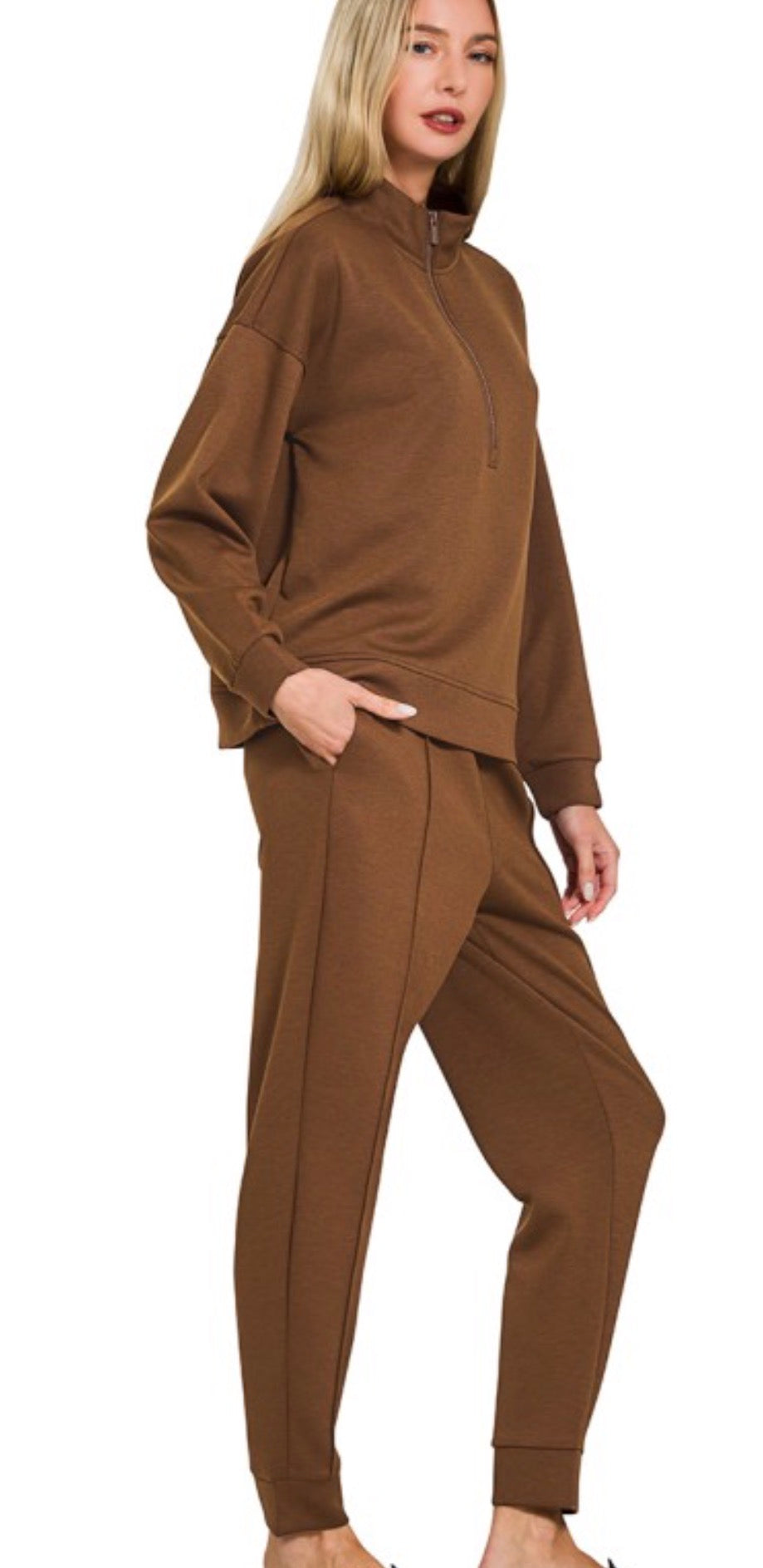 Brown 1/2 Zip Scuba Set