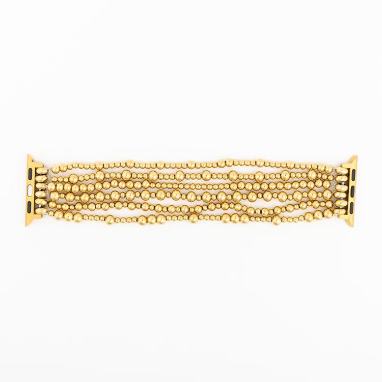 Gold Beaded Michelle McDowell Apple Watchband