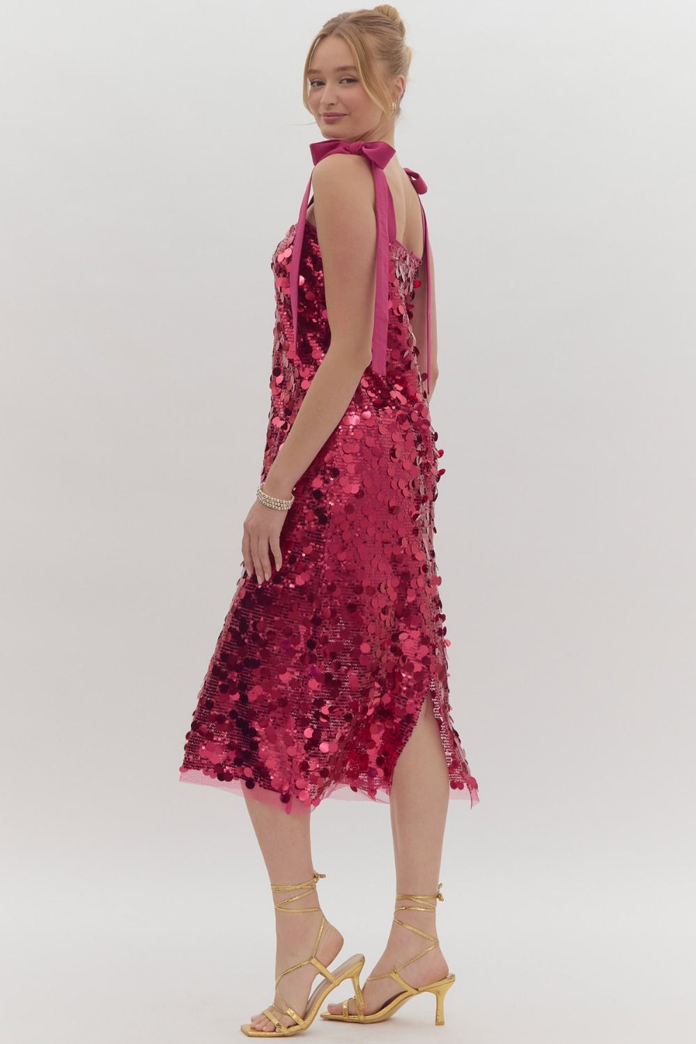Hot Pink Sparkle Dress