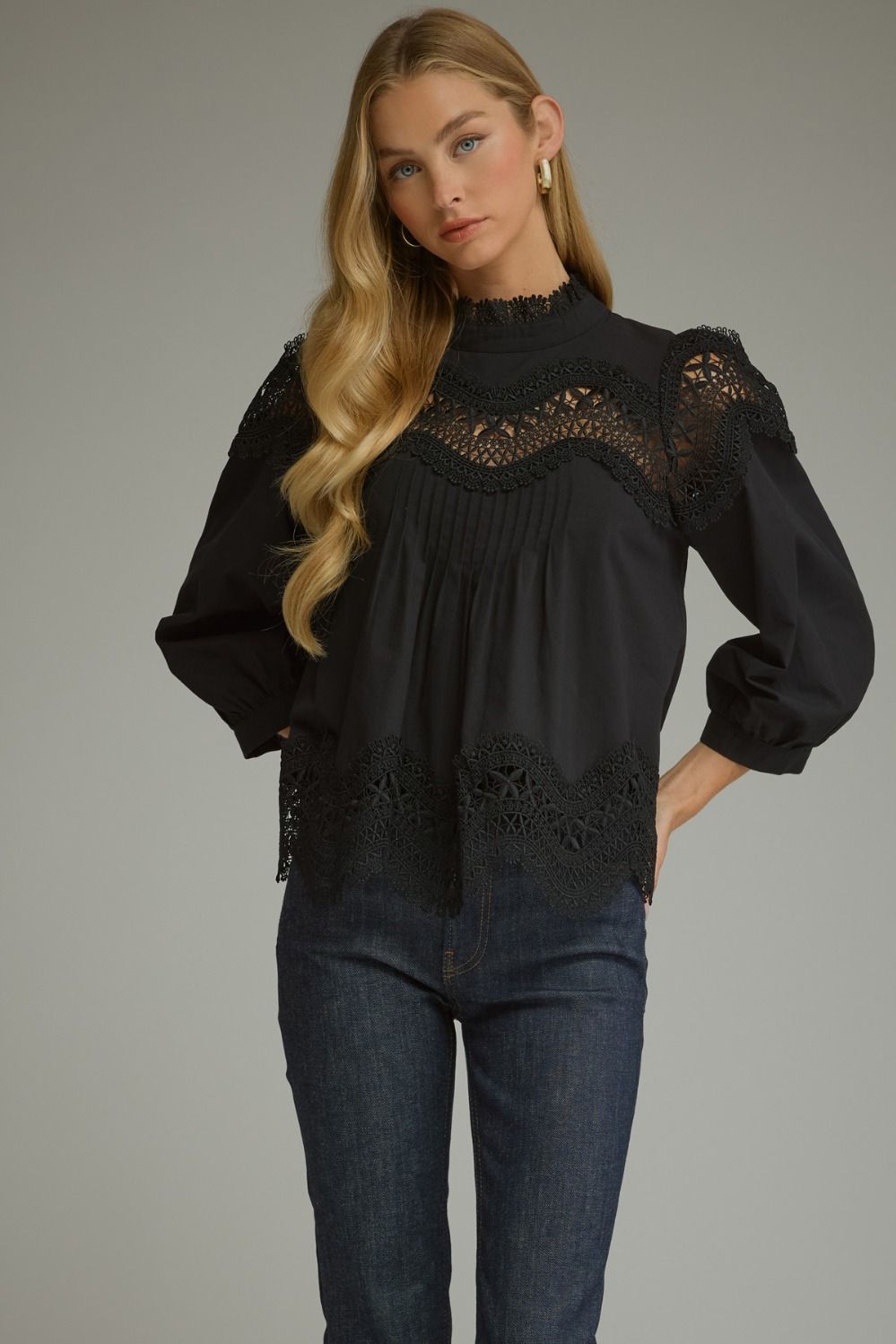 Cream Lace Blouse
