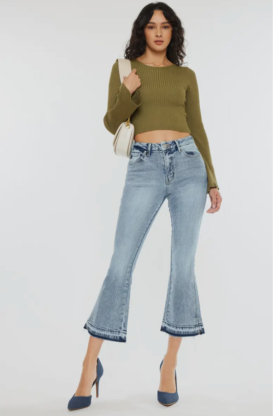KanCan High Rise Crop Flare