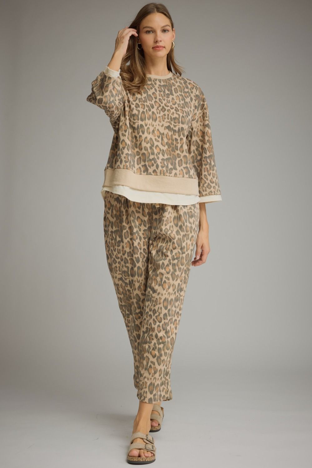 Layered Leopard Top