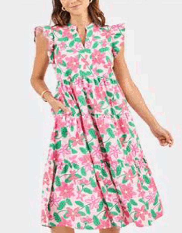 Kari Pink Blossom Dress
