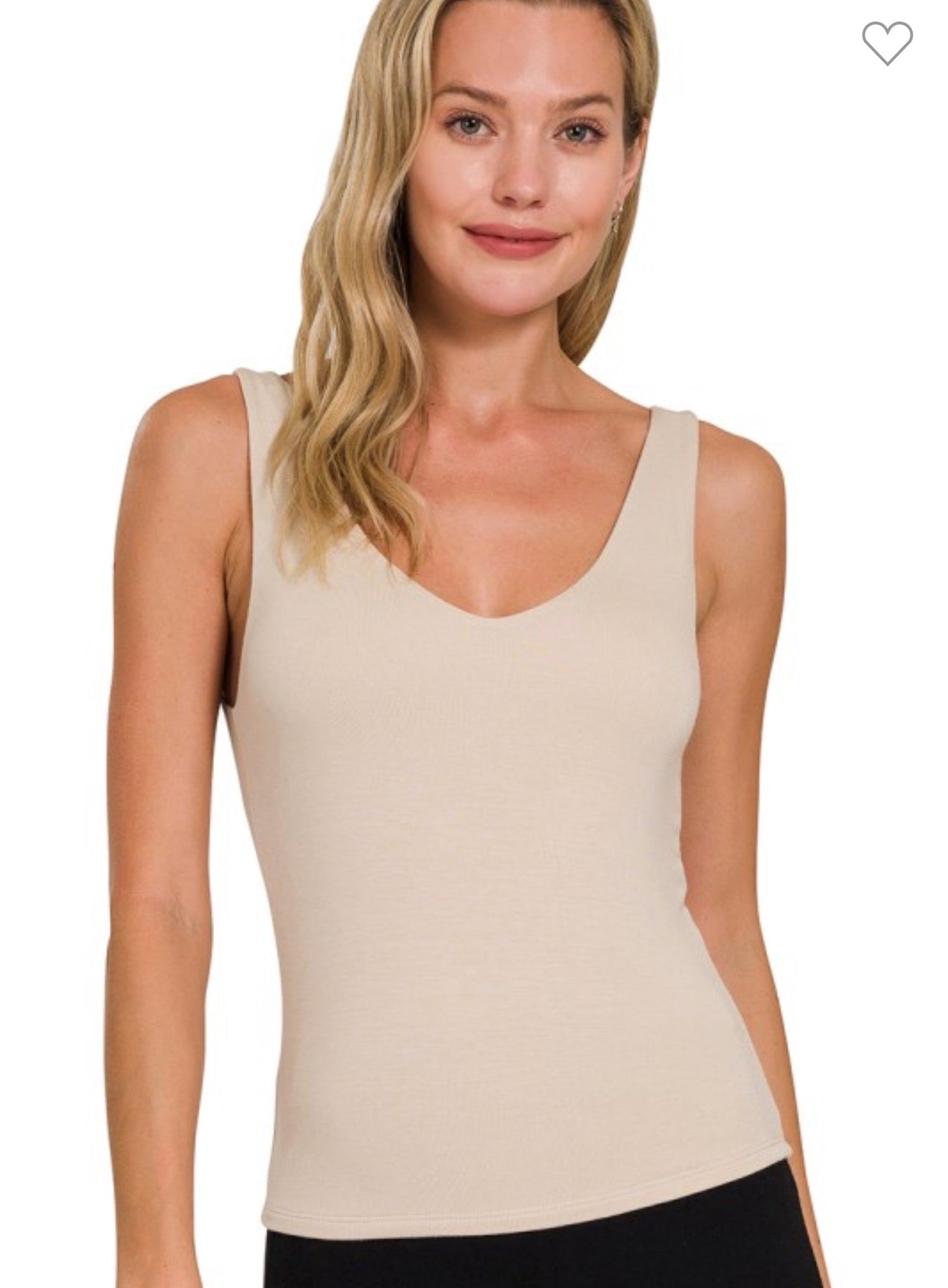 Sand Beige Tank Top