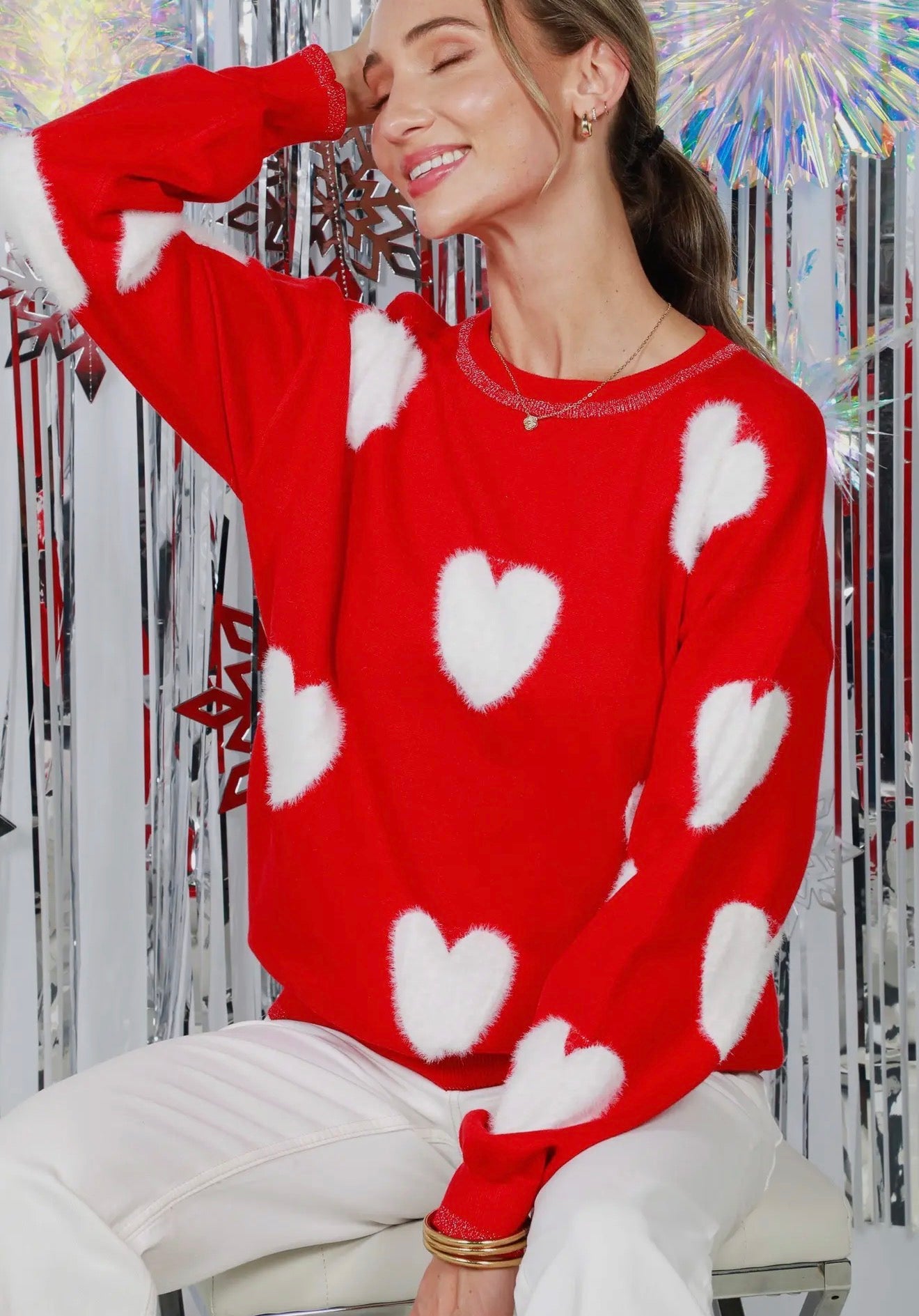 Red Heart Sweater