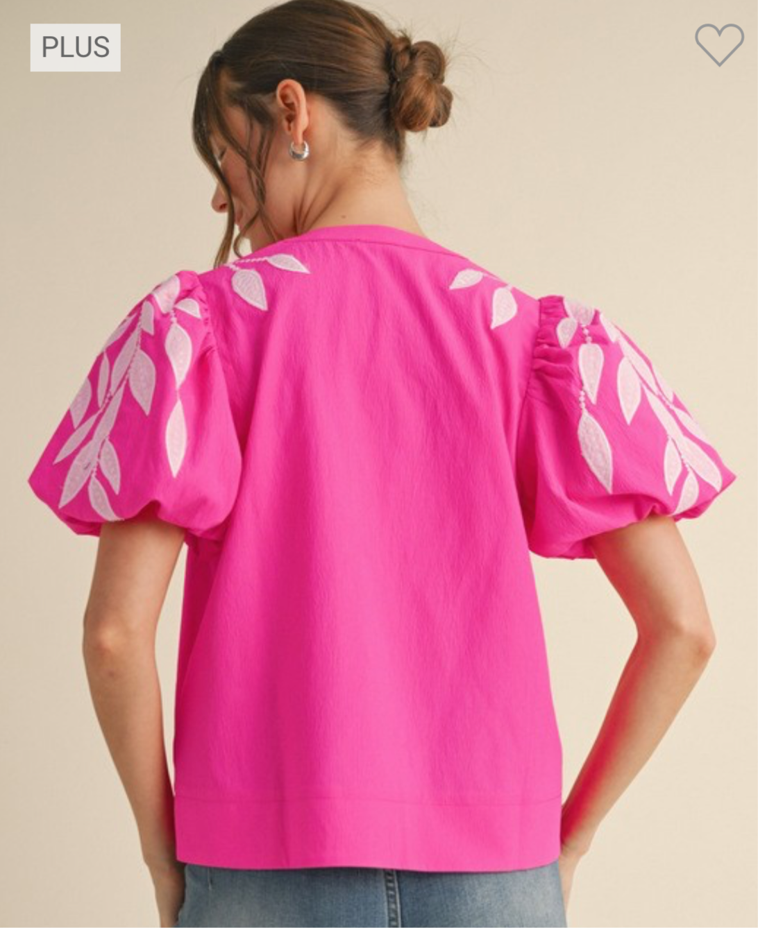 Pink Lucious Leaves Top (P)