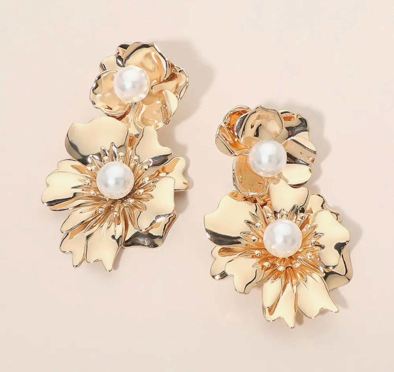 Double Floral Earrings