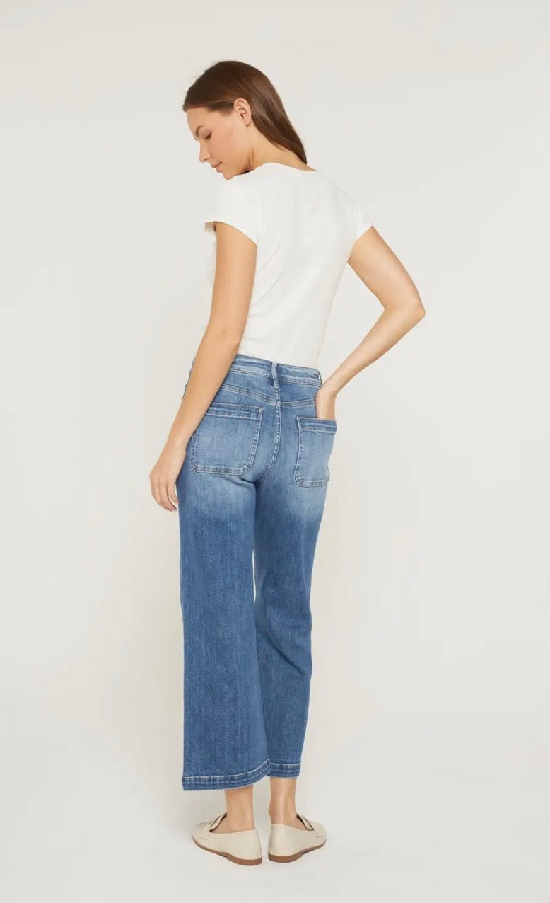 Crew Blue Patch Pocket Denim