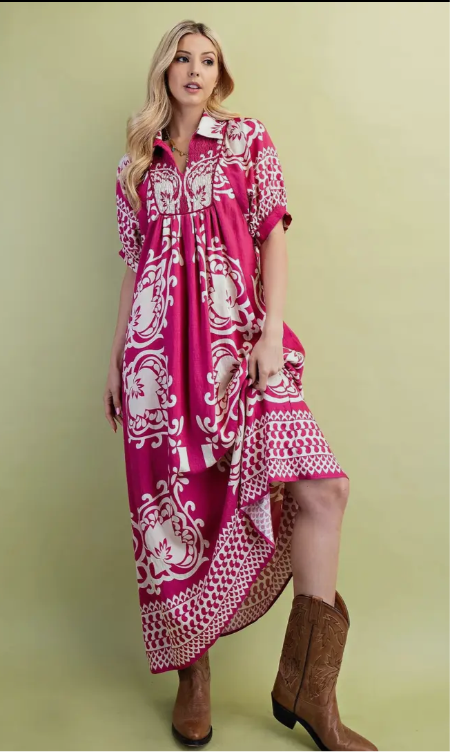 Fuschia Fusion Dress