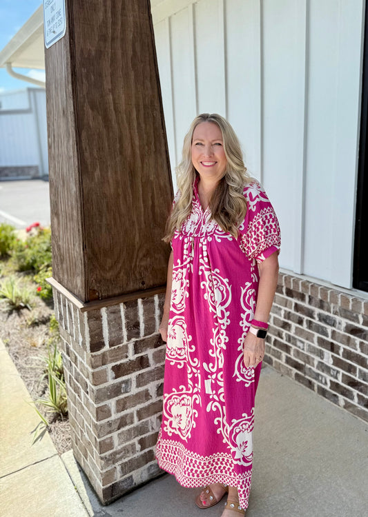 Fuschia Fusion Dress