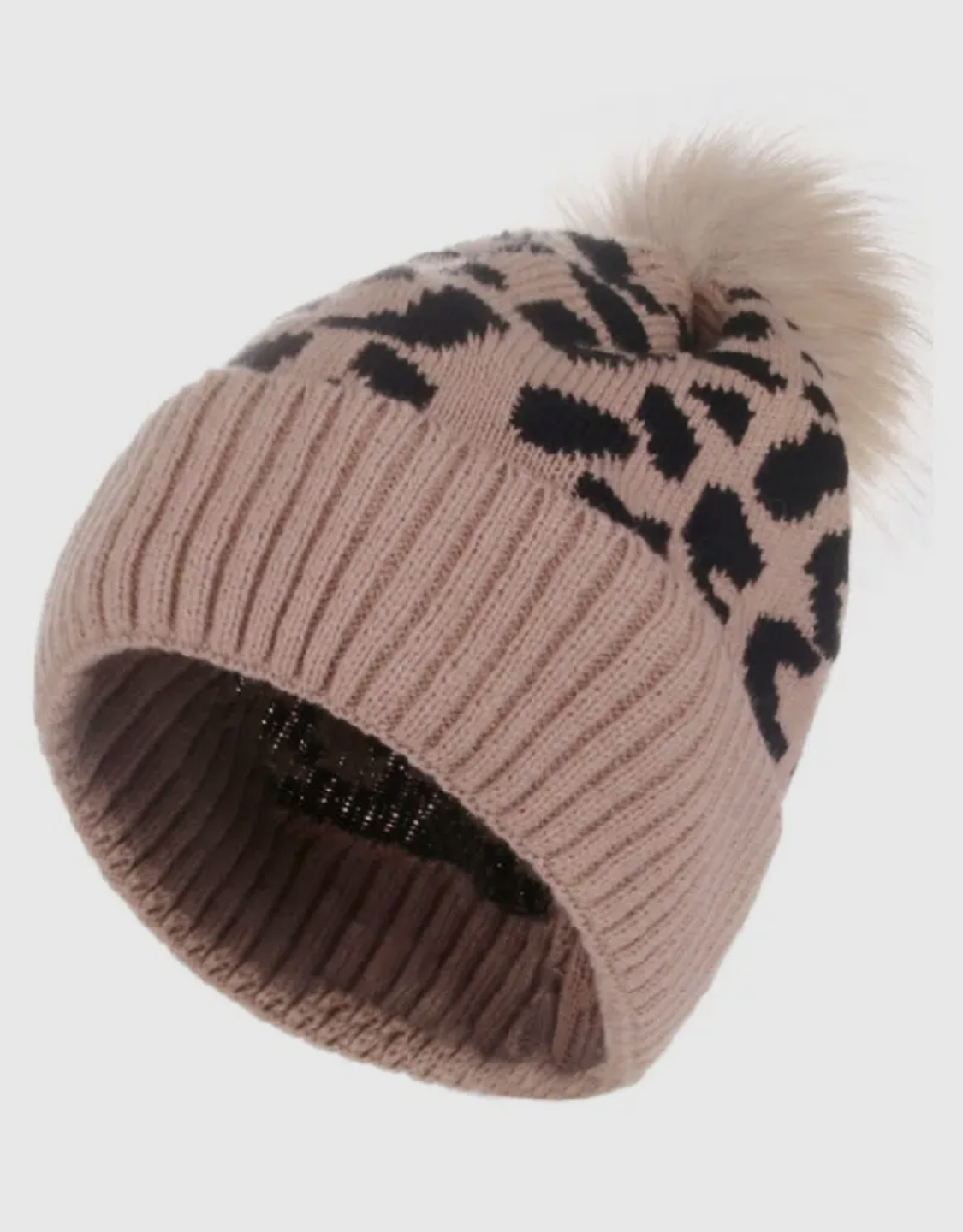 Mocha Leopard Beanie