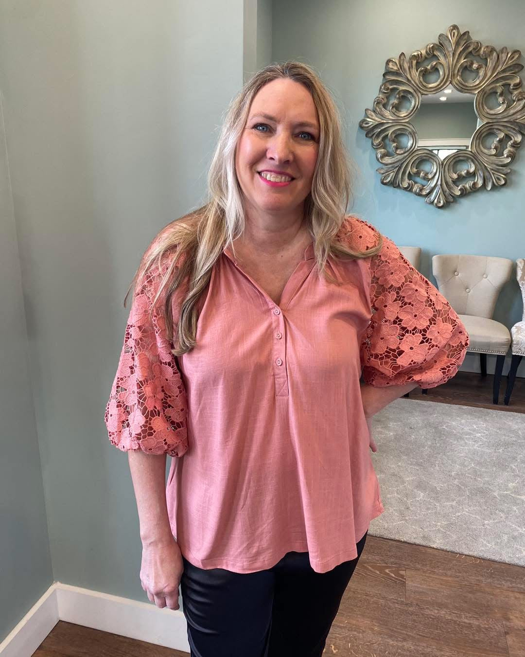 Blush Floral Top (P)