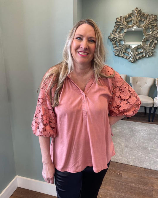 Blush Floral Top (P)