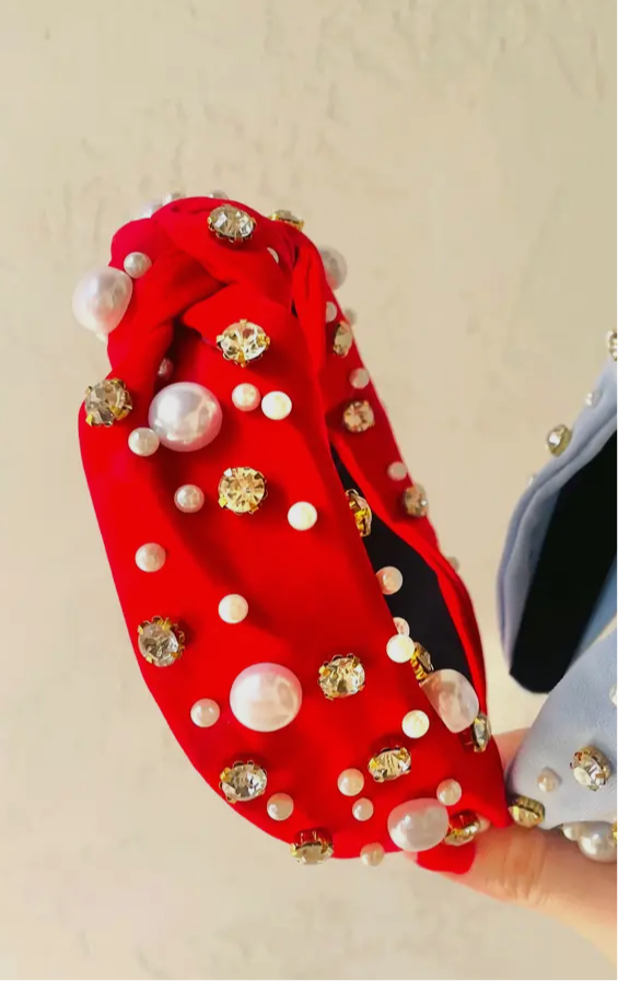 Red Pearl Headband
