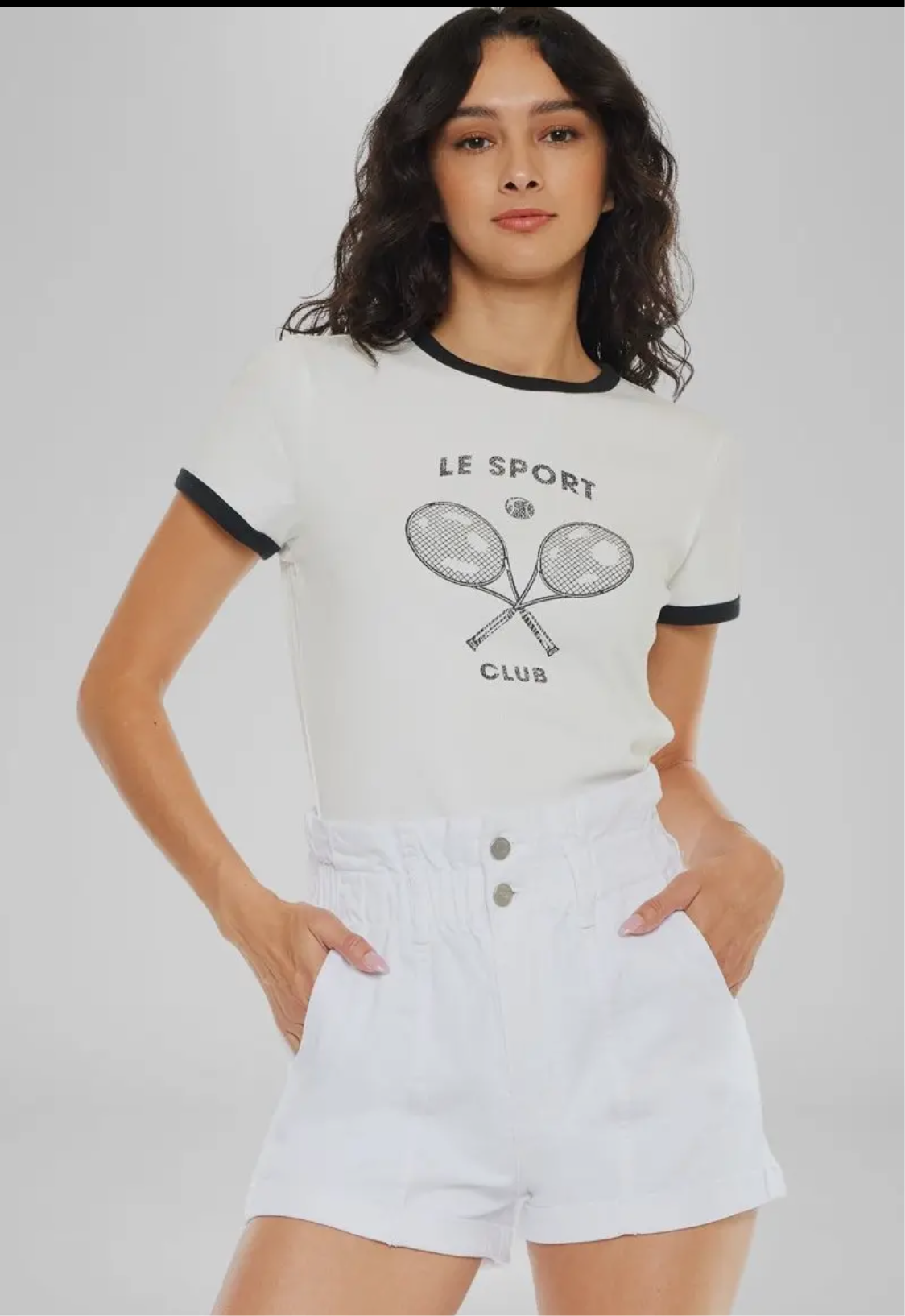 High Rise Paperbag Shorts
