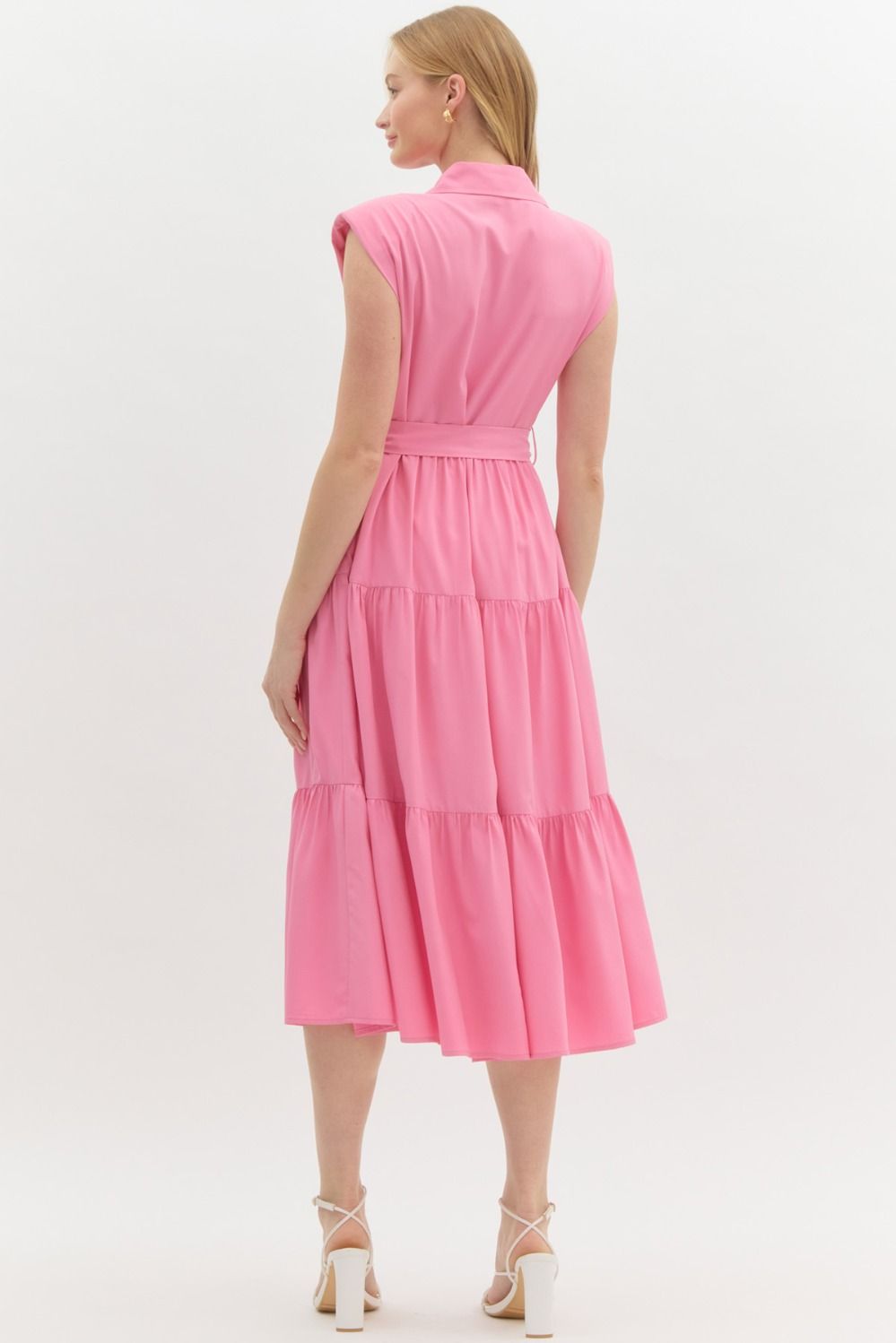 Pink Pleated Dress
