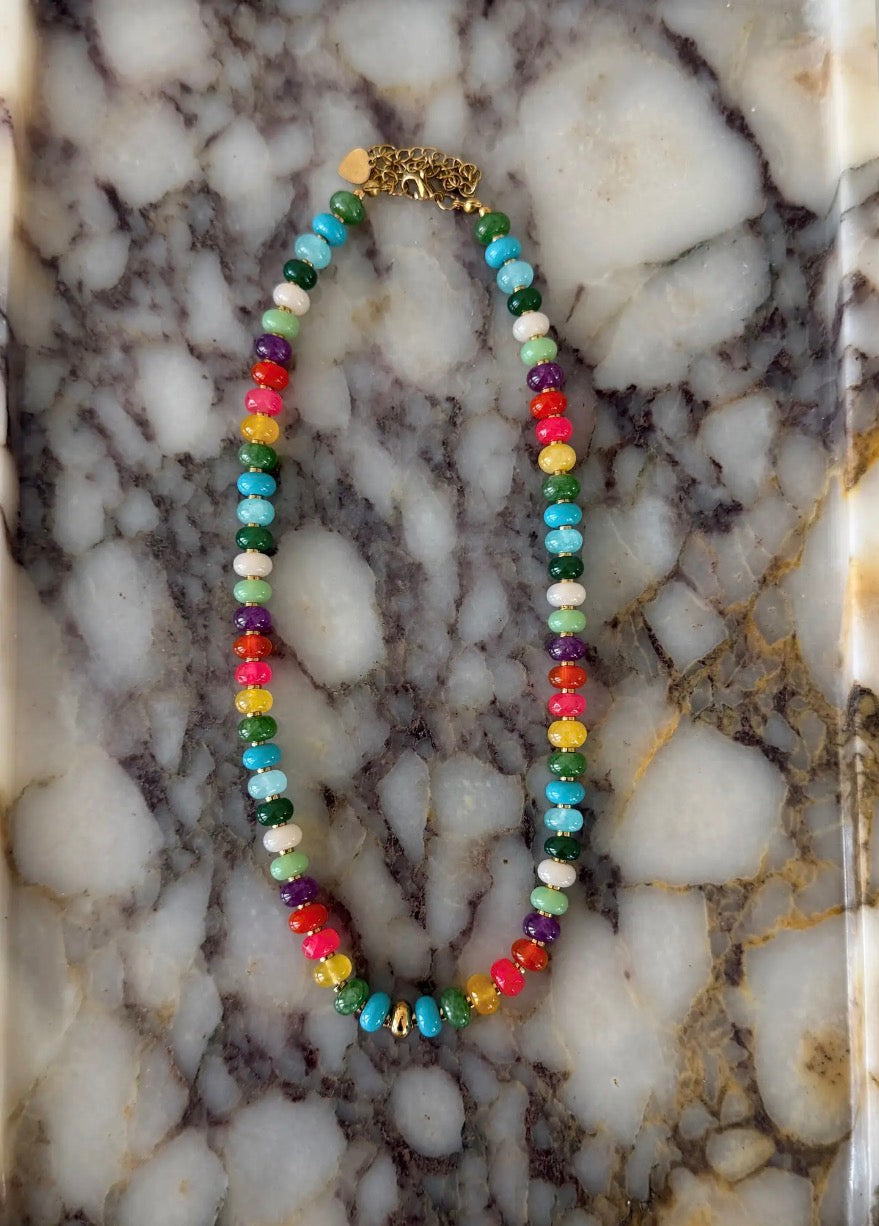 Rainbow Stone Necklace