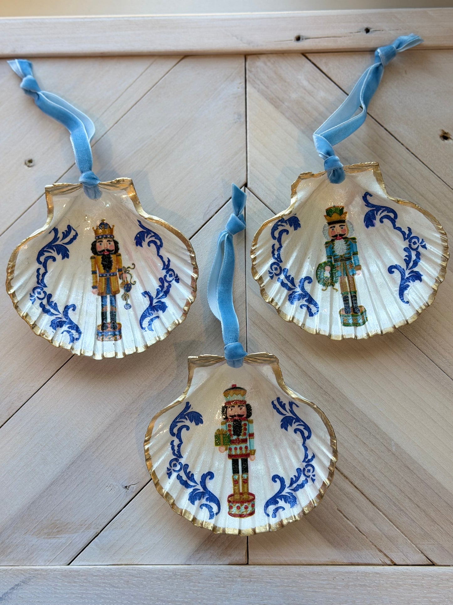 Nutcracker Shell Ornament