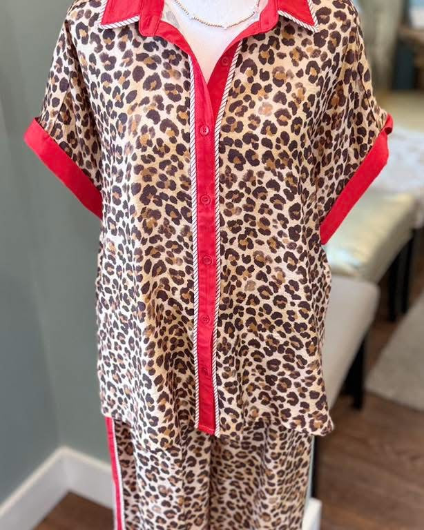Lavish Leopard Top