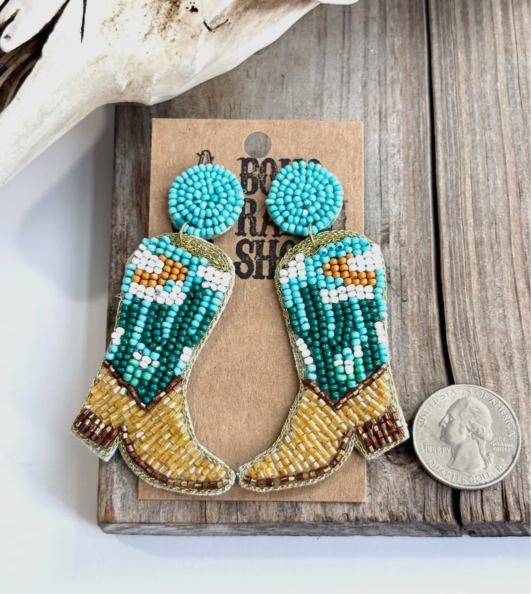 Western Boots Earrings