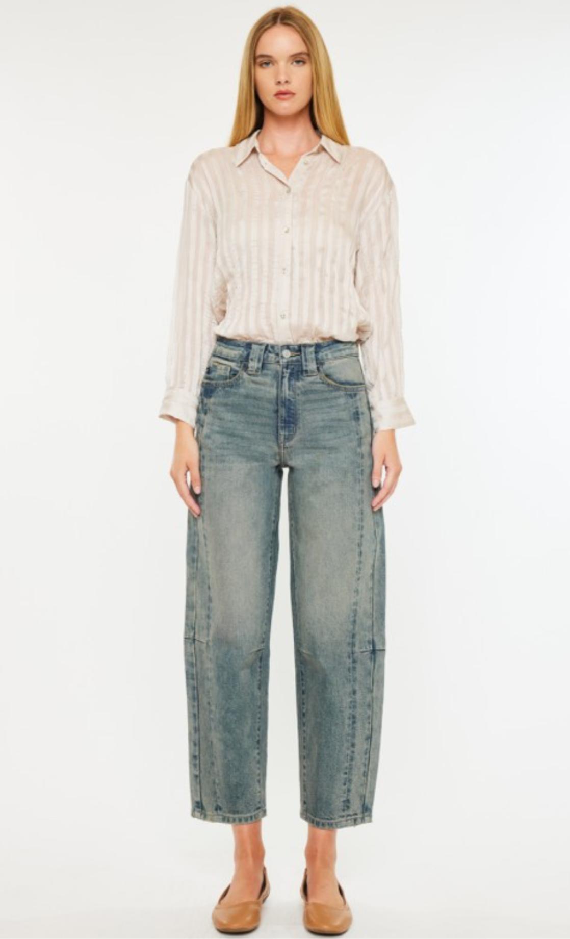 Barrel Jeans Medium Wash