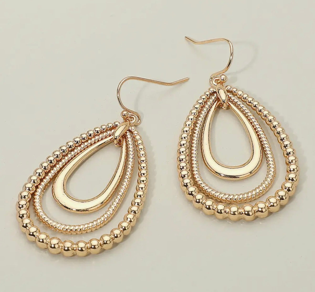 Gold Teardrop Dangle