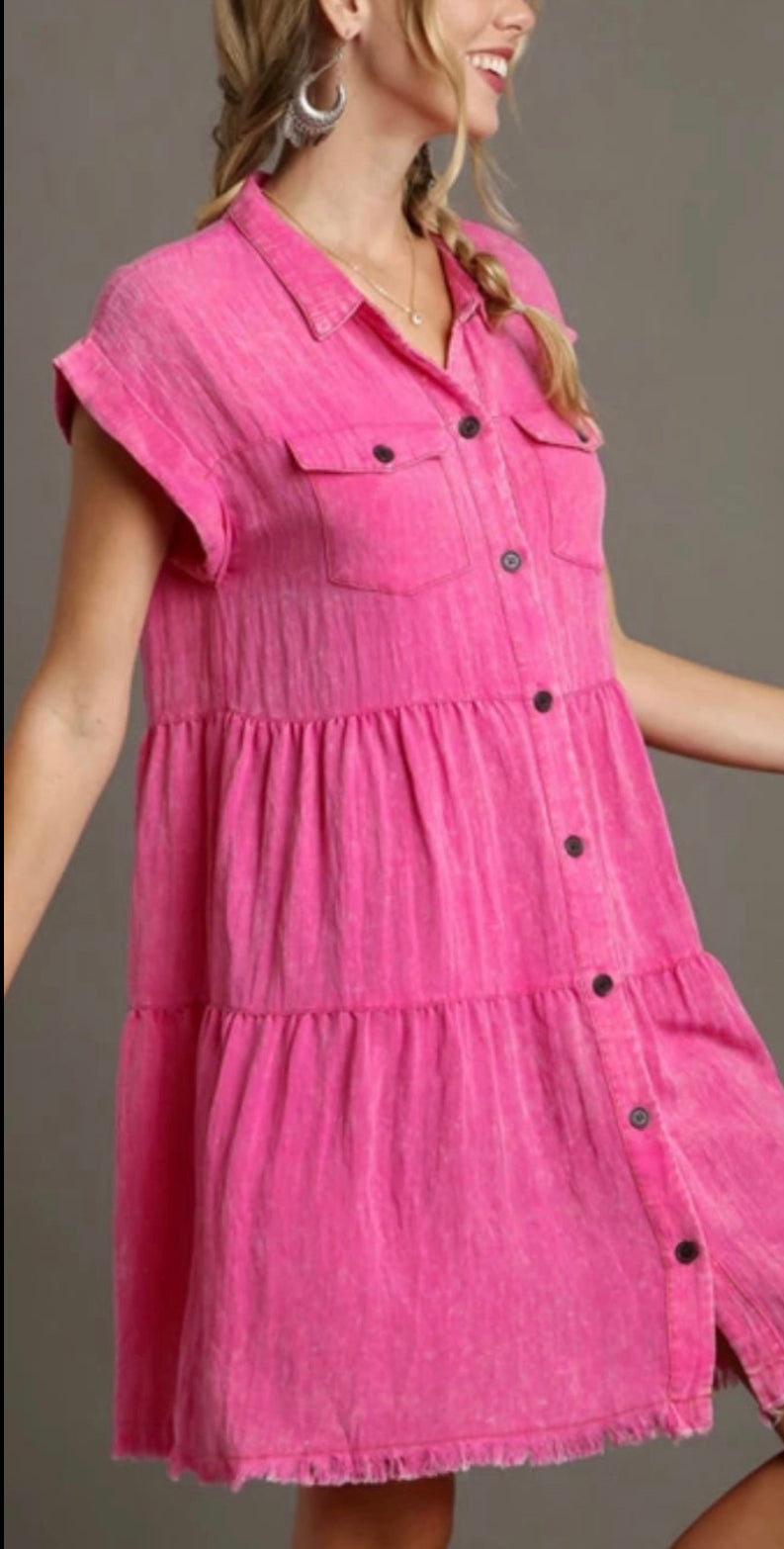 Pink Pocket Perfection Dress