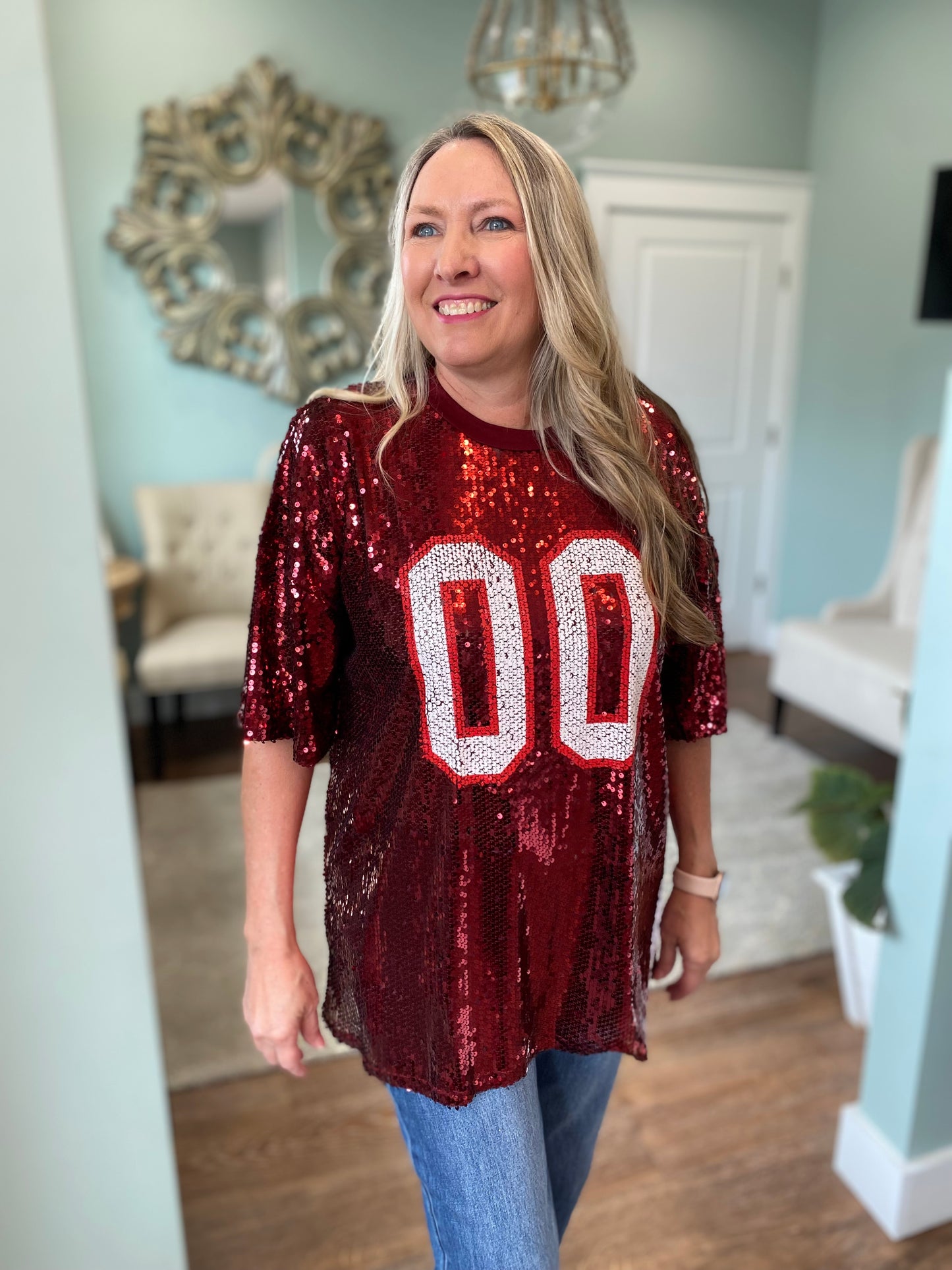 Sequin Spirit Gameday Jersey