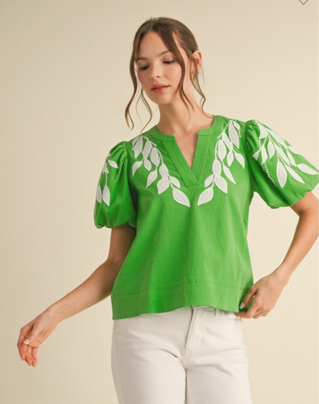 Lucious Leaves Top