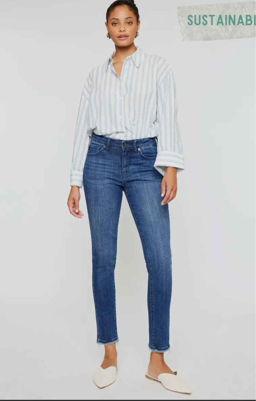 Mid Rise Ankle Skinny Kancan