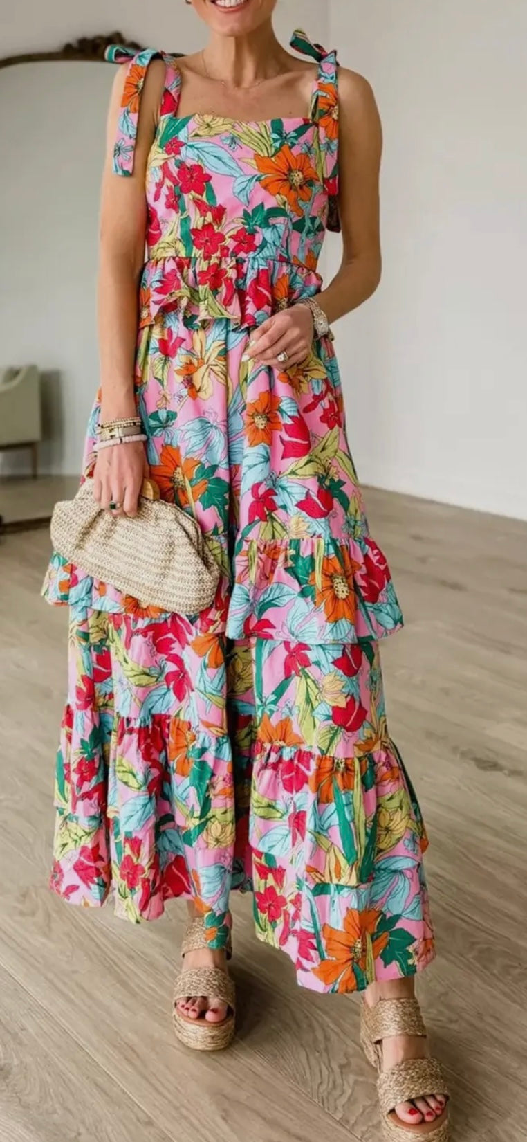 Lola Layered Floral Dress