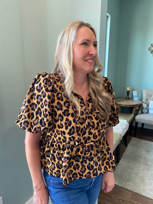 Luxe Leopard Top