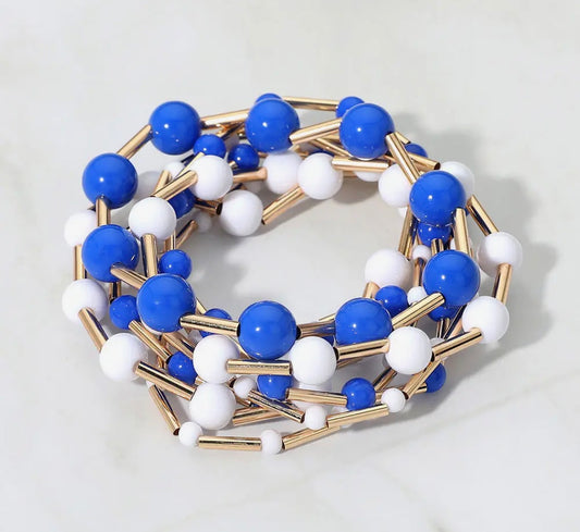 Blue Bead Bracelet