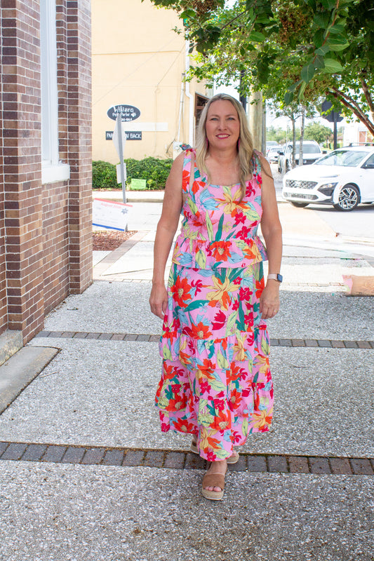 Lola Layered Floral Dress