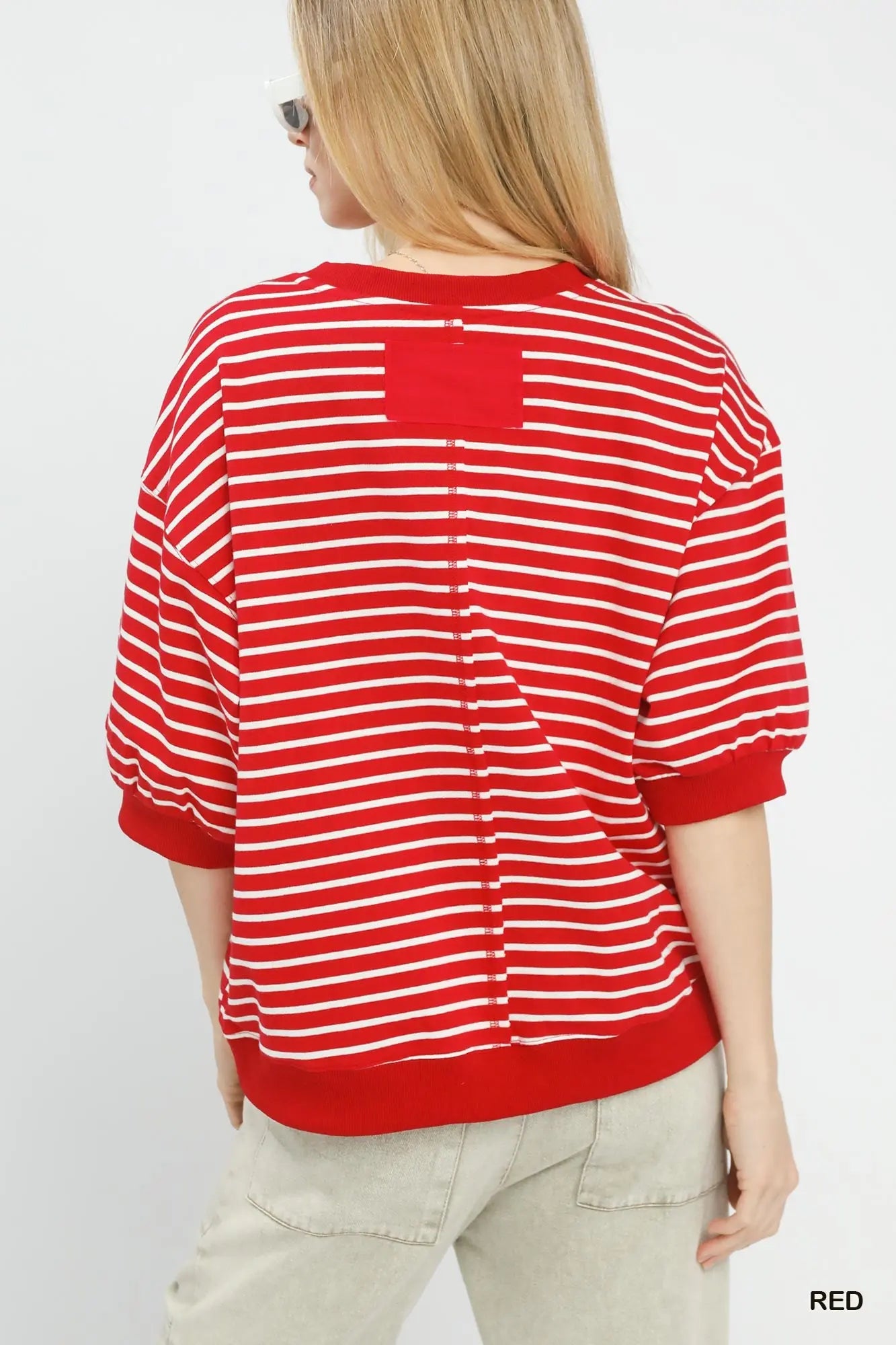 Red Striped Top
