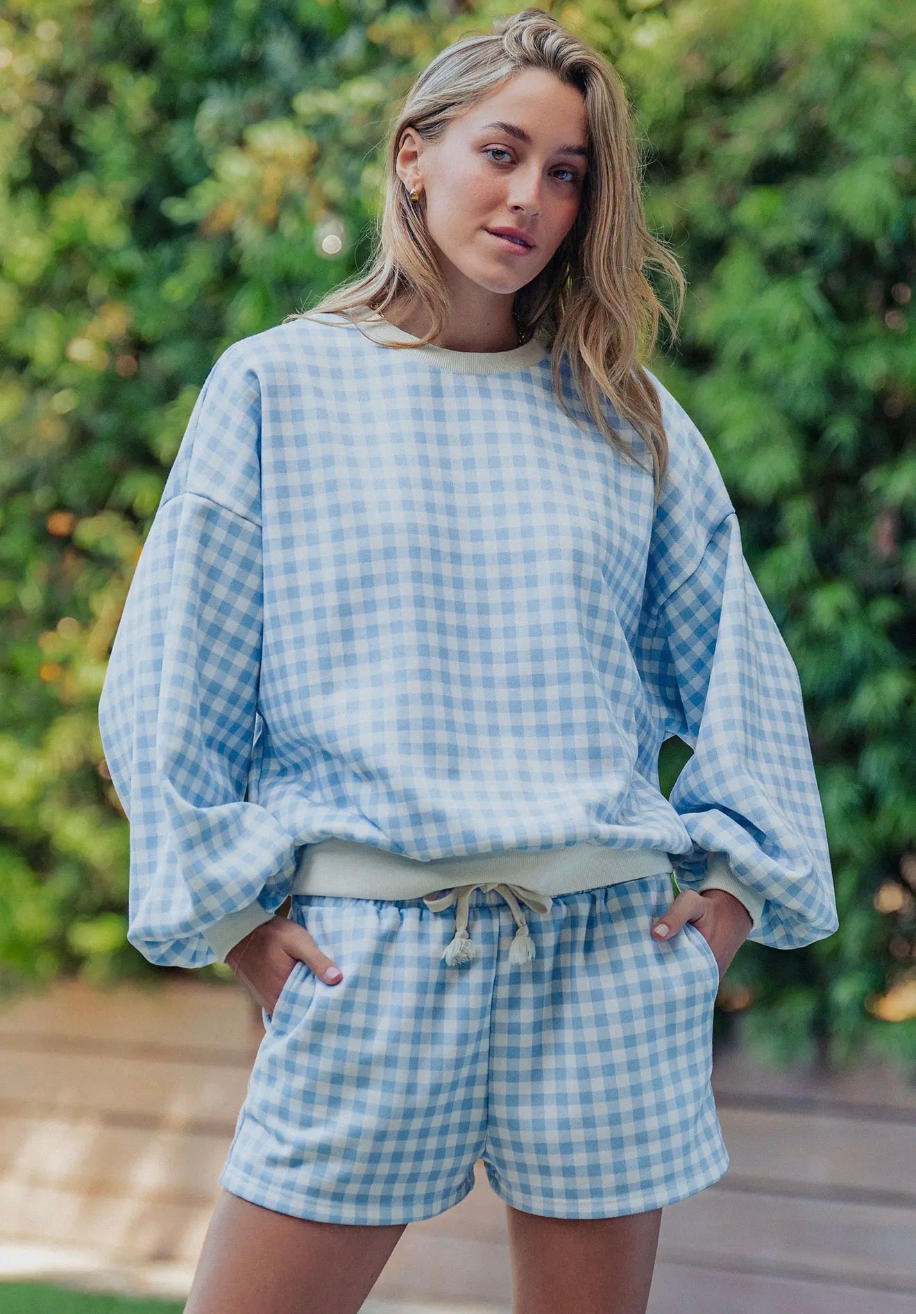 Gingham Two Piece Short Set