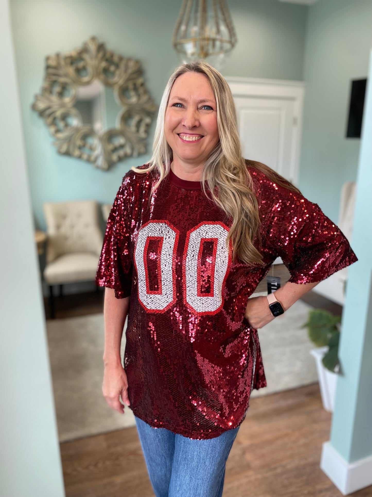 Sequin Spirit Gameday Jersey