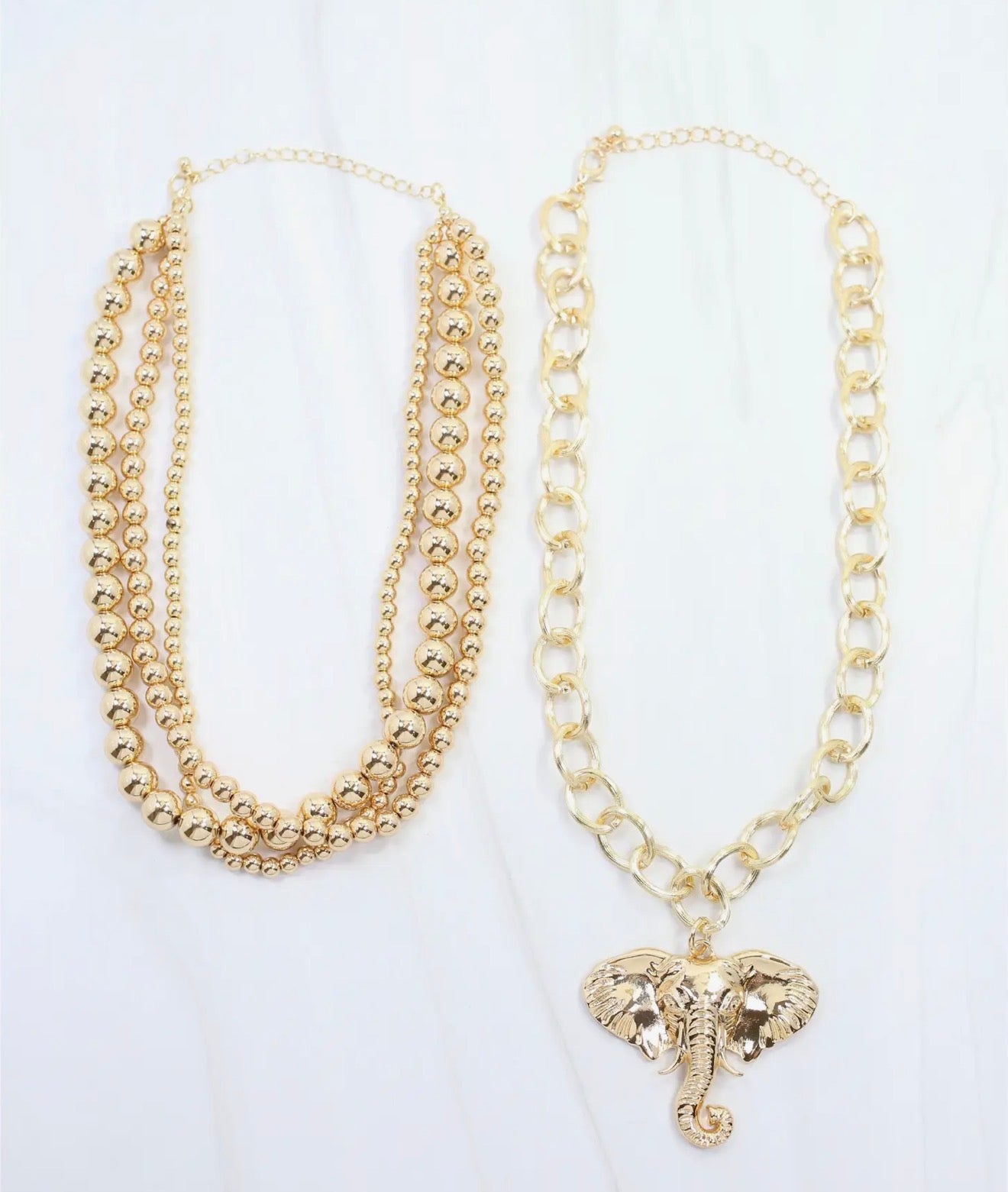 Elephant Beaded Necklace