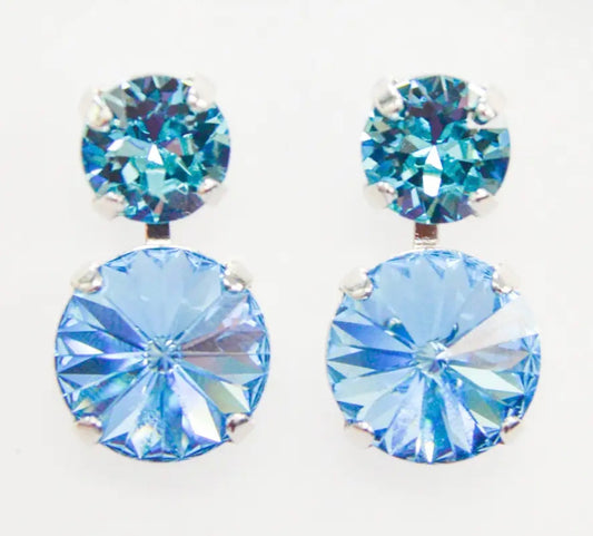 Teal Tides Stacked Earrings